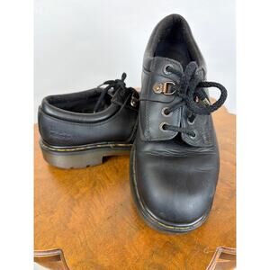 Vintage Dr. Martens Made in England Black Leather 3-Eye  Oxford Men's Size 8